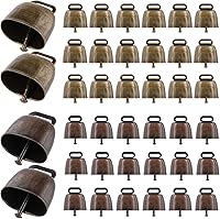 Vista 6 de 40 campanas de vaca, campanas de cobre de pastoreo, campanas de vaca de metal con sonido nítido, campanas de bronce de cobre de animales fuertes