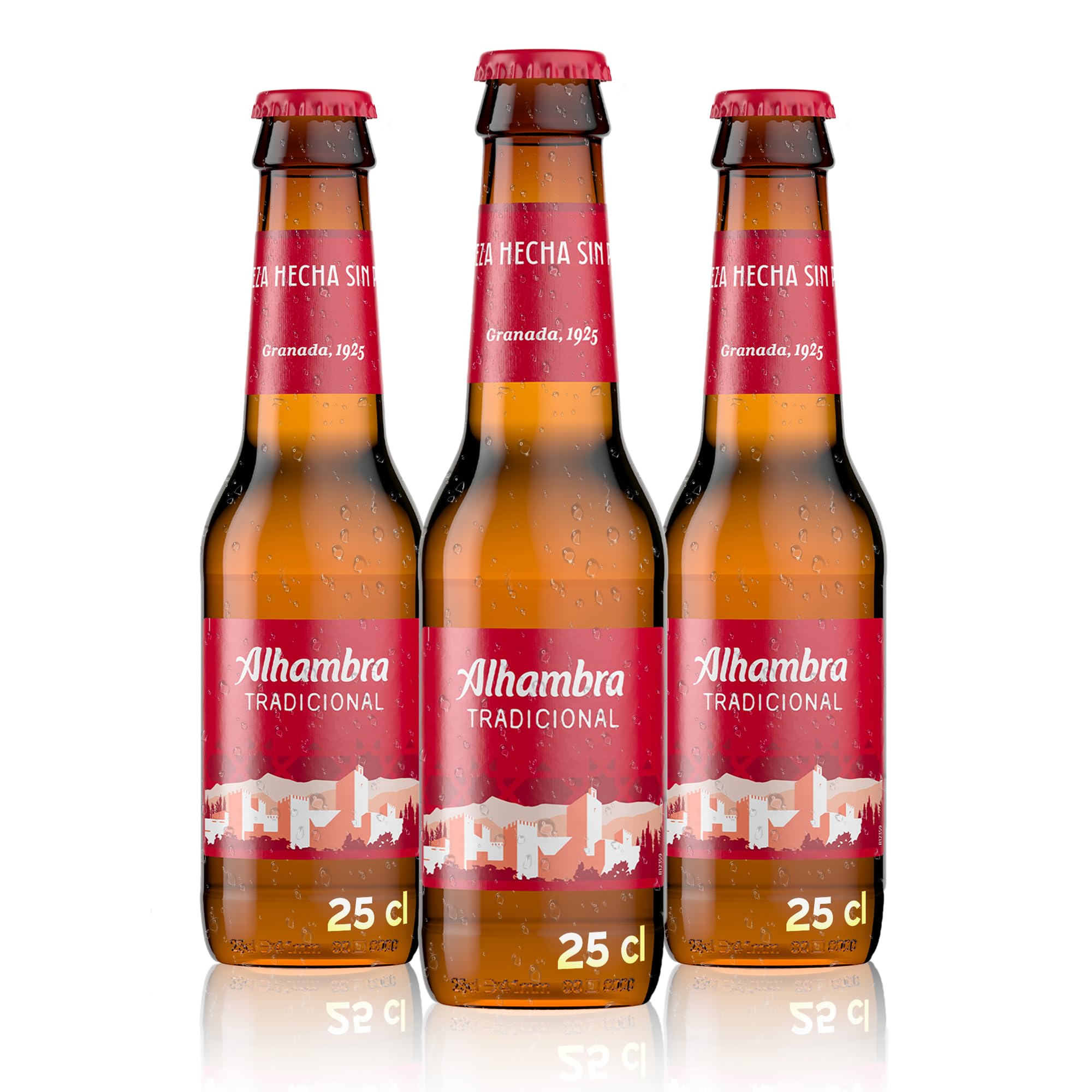 Alhambra Tradicional Cerveza - Paquete de 12 x 250 ml - 3000 ml