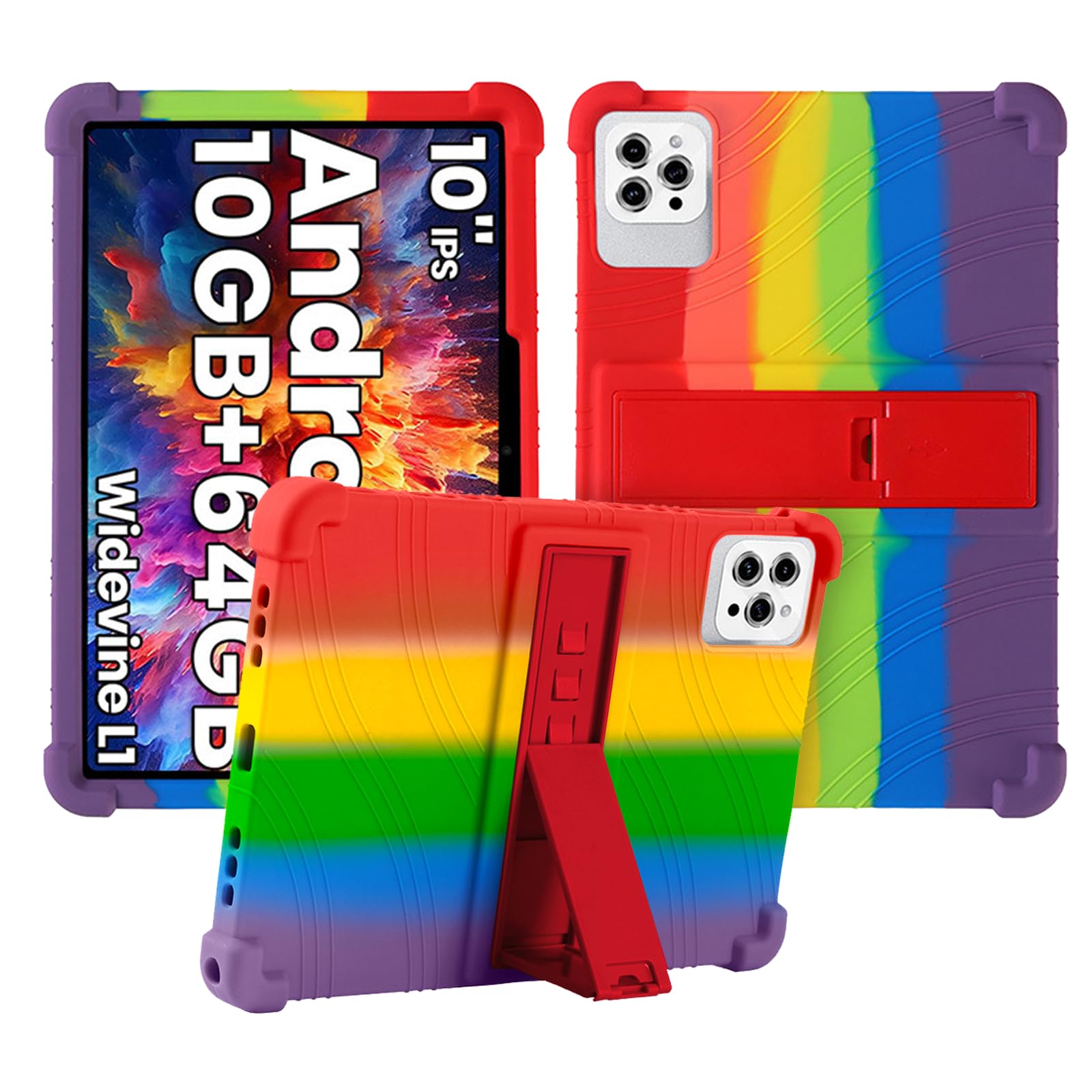 Case for Tuotatop X13 / Dghrti Tab20 / KADYBE D115 Tablet 10 in,Soft Silicone Protector Cover for Tuotatop X13 / Dghrti Tab20 / KADYBE D115, Kids