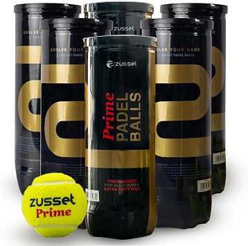Padel Balls Prime 2025 1, 3, 6 & 40 Pack | High Pressure & Speed Response for Explosive Shot | Reinforced Felt Extended Durability & Accuracy