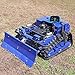 Mähroboter-Rasenmäher für Raupen, ferngesteuert, 4 × 4, Hybrid, Benzin-Elektro, Schnitt 21,6 Zoll, RC-Mähroboter für Steigungen 100% (45°) – Mähfläche 0,75 Acres (Modell mit Schneepflug)