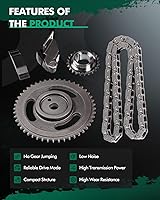 Vista 5 de SCITOO 94023S TK5020 Kit de cadena de distribución del motor Sustituye para Dodge para Jeep para Eagle Dakota Wrangler Cherokee Comanche Premier