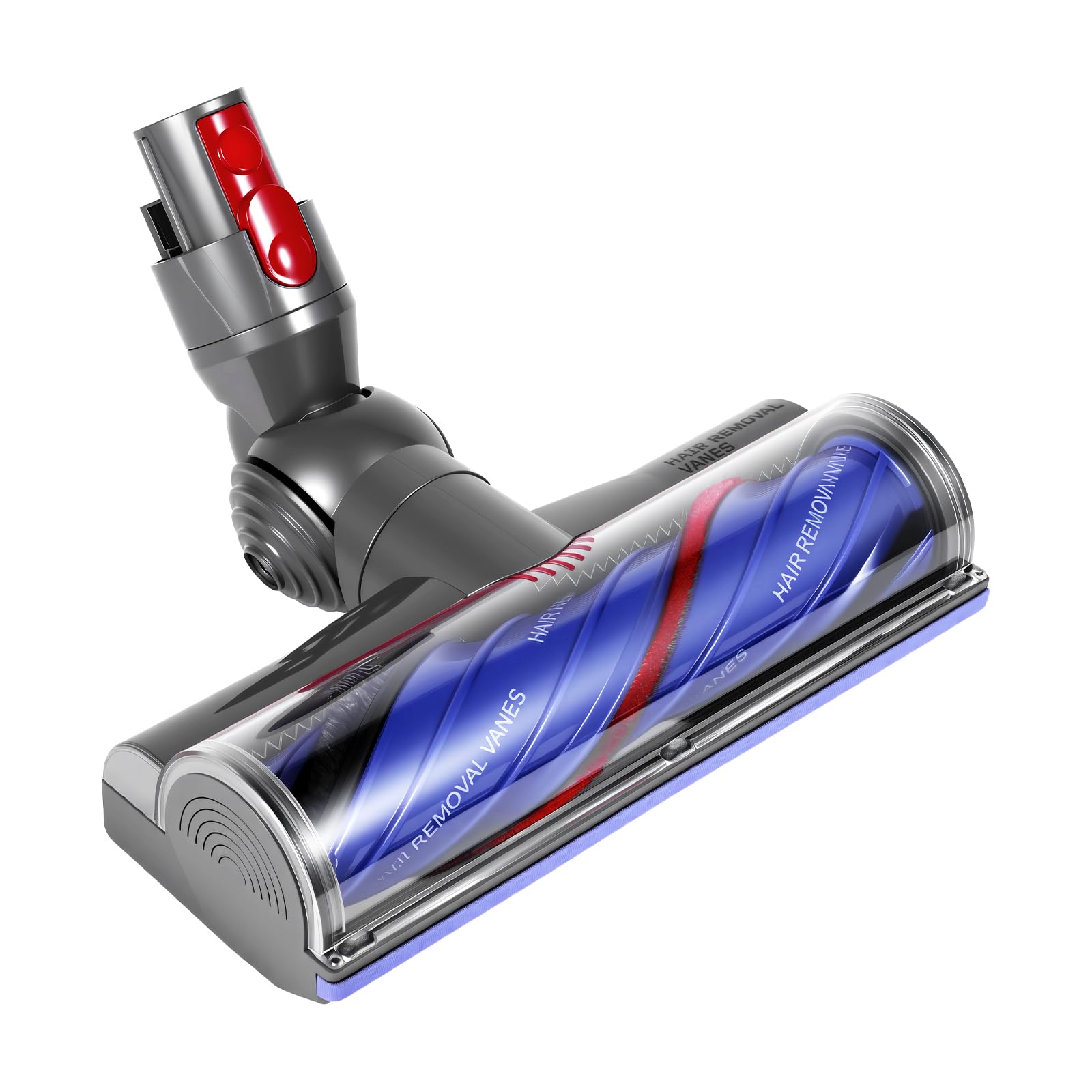 Cepillo Motorizado Antienredos Compatible con Dyson V7/ V8/ V10/ V11/ V15, Cabezal Direct Drive Mejorado con Liberacion Rapida, Boquilla Turbina para Suelos Duros Alfombras y Pelo Mascotas (B)