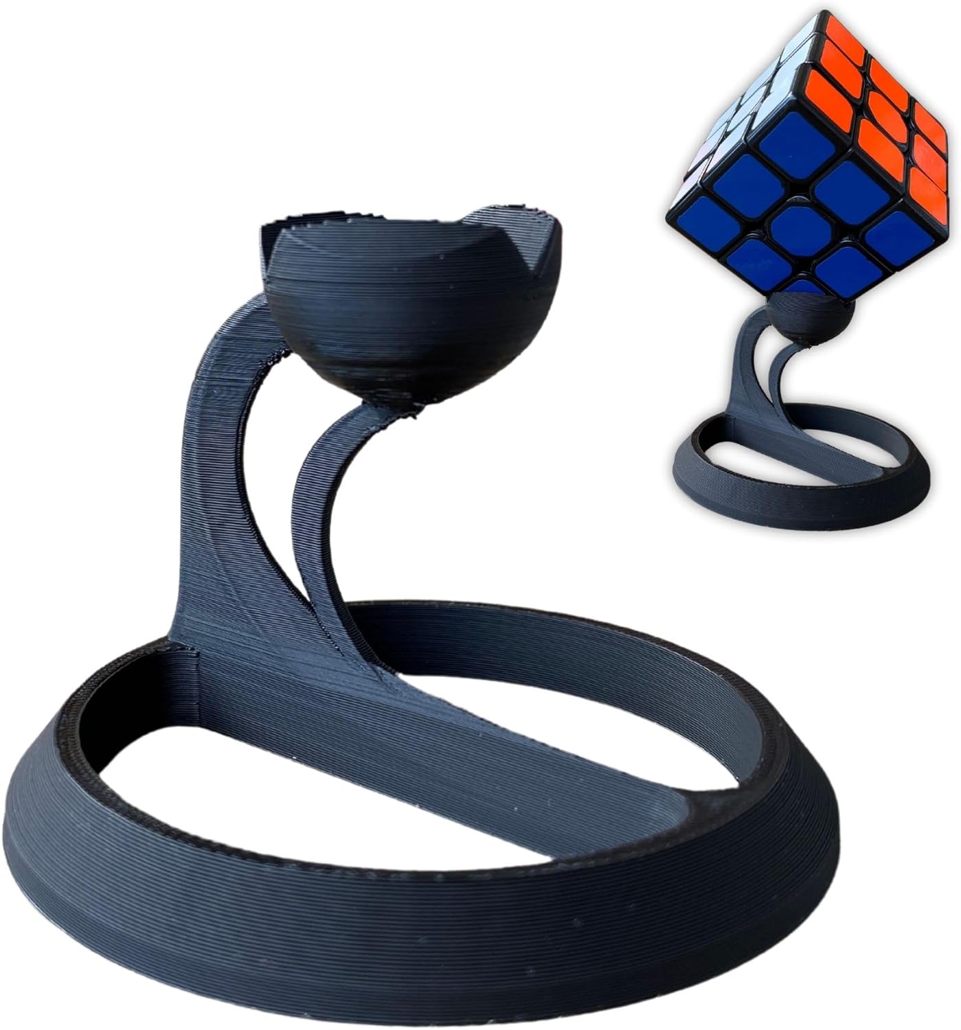 Puzzle Cube Stand | Durable PLA Display Holder for Square Puzzle Toys | Perfect for Desk & Shelf Organization