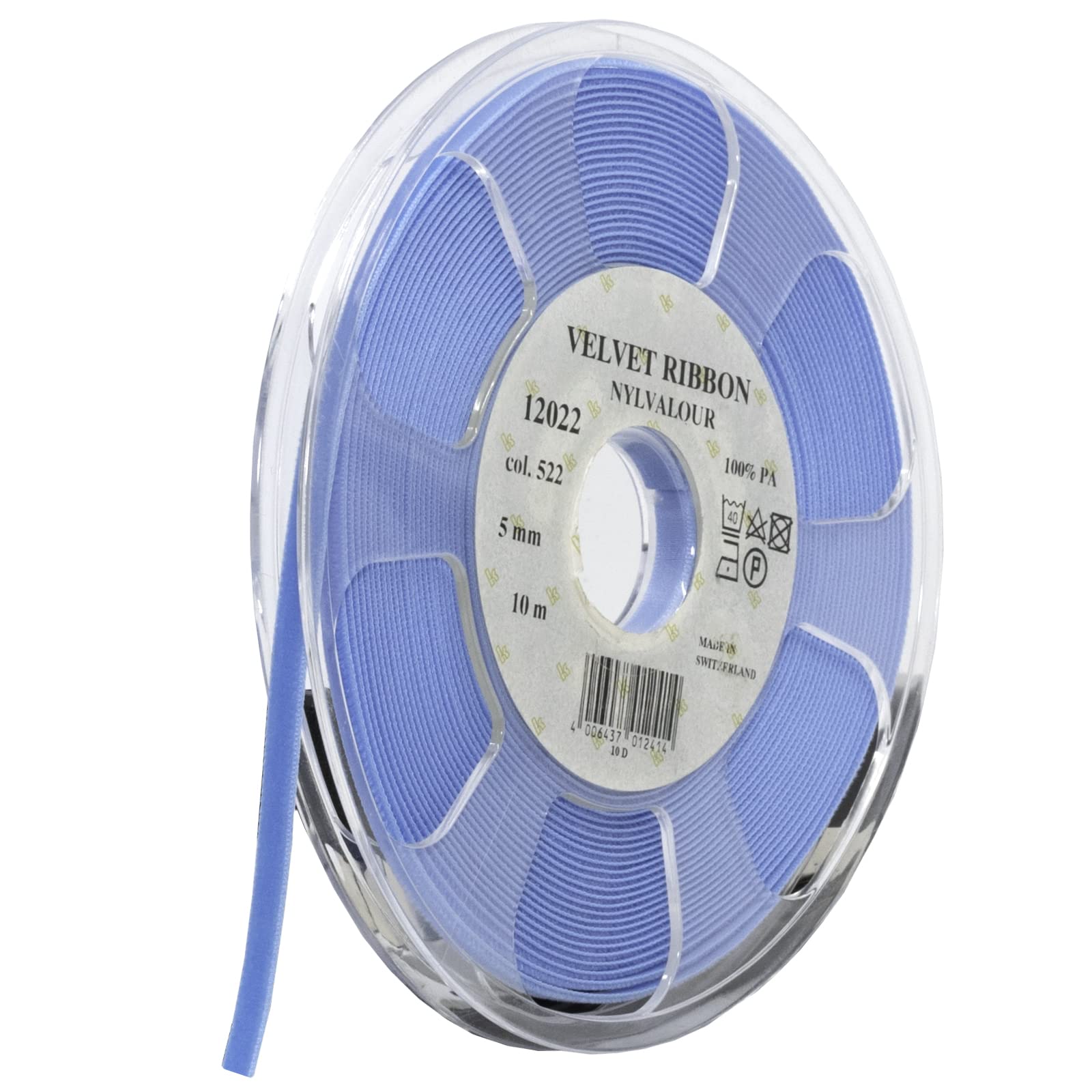 Ruban Copenhagen Bleu Morex Ribbon Nylvalour pour sublimer vos souvenirs artisanaux