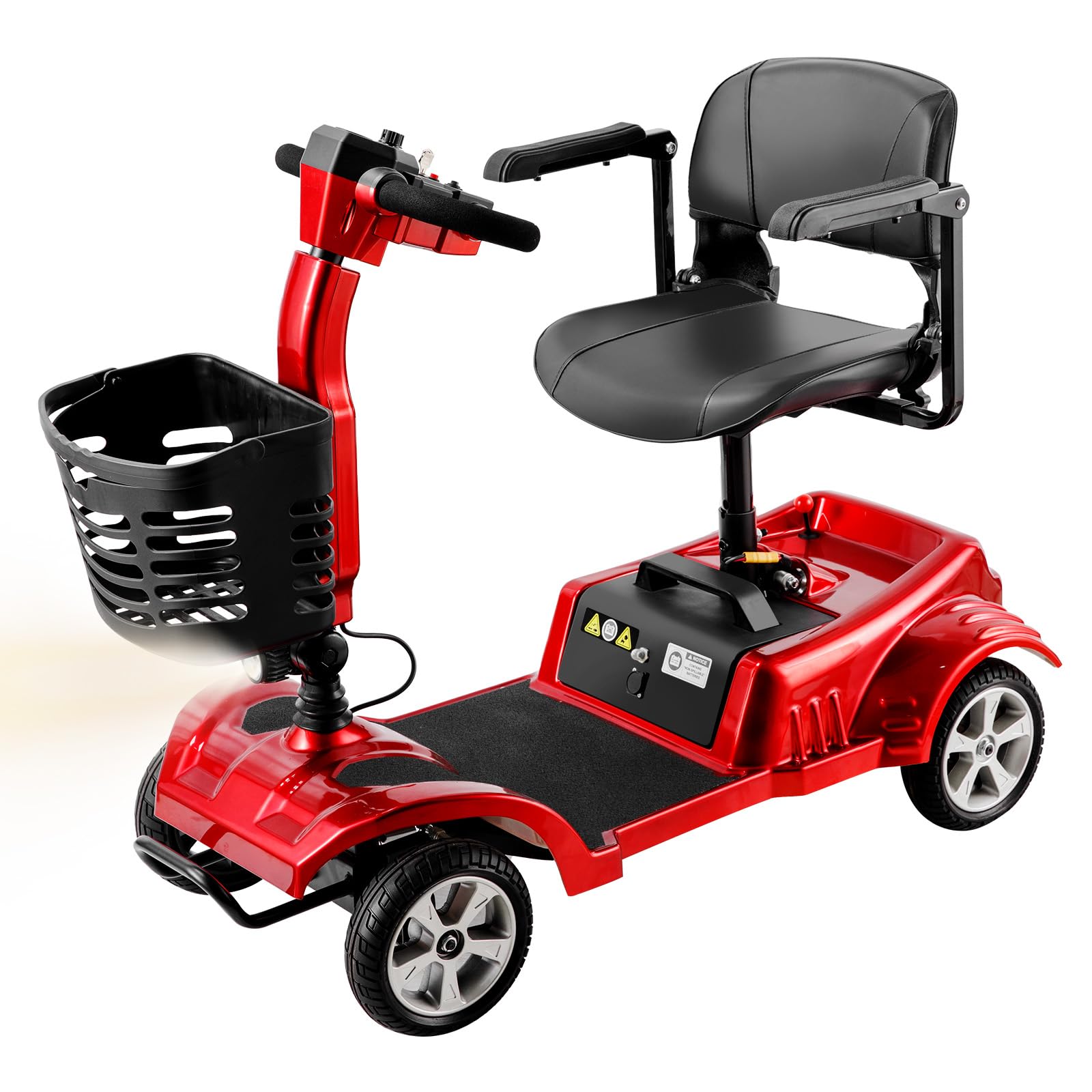 ByteTecpeak Z02 Scooter Eléctrico 4 Ruedas, 350W, 20 km, 150 kg, Cesta