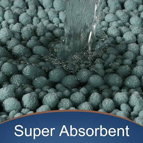 Miniatura 58 de Yimobra - Tapete de baño largo de felpilla, grande de 55.1 x 24 pulgadas, microfibra gruesa, absorbente, extrasuave, antideslizante, peludo, lavable