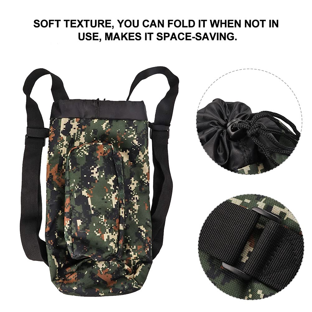 Longzhuo Sac à oxygène médical, sac de transport portable pour cylindre d'oxygène de 2 L, sac à dos médical portable pour réservoir d'oxygène avec sangles réglables, sac à dos pour voyage, vert