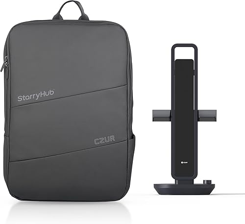 CZUR Paquete de escáner de documentos Aura Pro de 14MP y mochila de viaje negra
