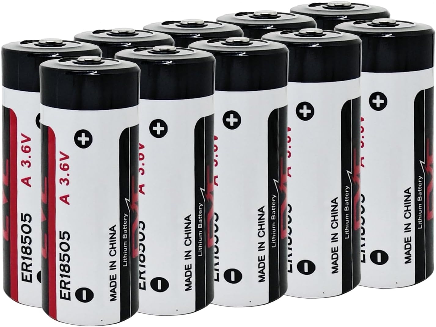 WEIMAA 10 Pack ER18505 Lithium Battery 3.6V 4000mAh Size A Primary Lithium Battery Non-Rechargeable
