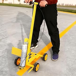 Machine de Traçage Peinture de Marquage de Parking Amovible, Machine à Tracer des Lignes avec Largeur de Trait Réglable de 5 à 15 cm, Marqueur de Lignes pour Tracer des Cercles Droits