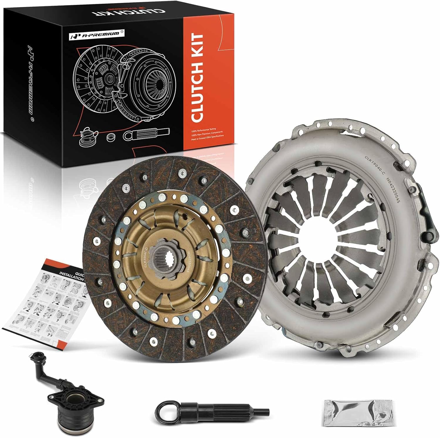 A-Premium Transmission Clutch Kit Compatible with Fiat - 2012-2019 - 500 1.4L