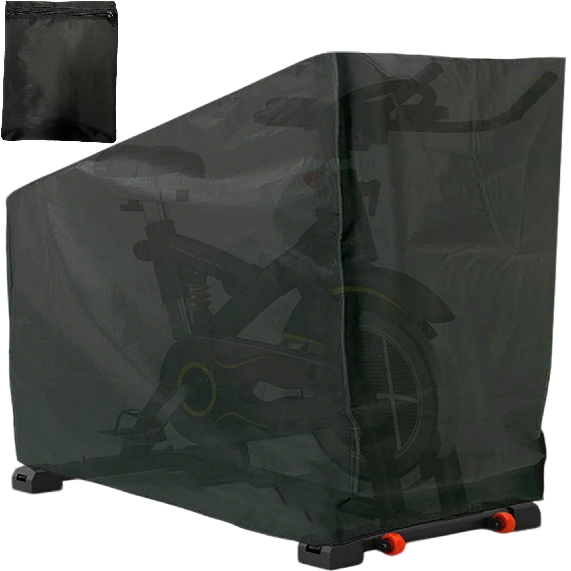 MINGZE Exercise Bike Cover, Exercise Bike Cover 420D Waterproof And Dustproof Stationary Bike Covers, Upright Cycling Protective Bike Covers, Bicycle Cover Ideal For Indoor & Outdoor Fitness
