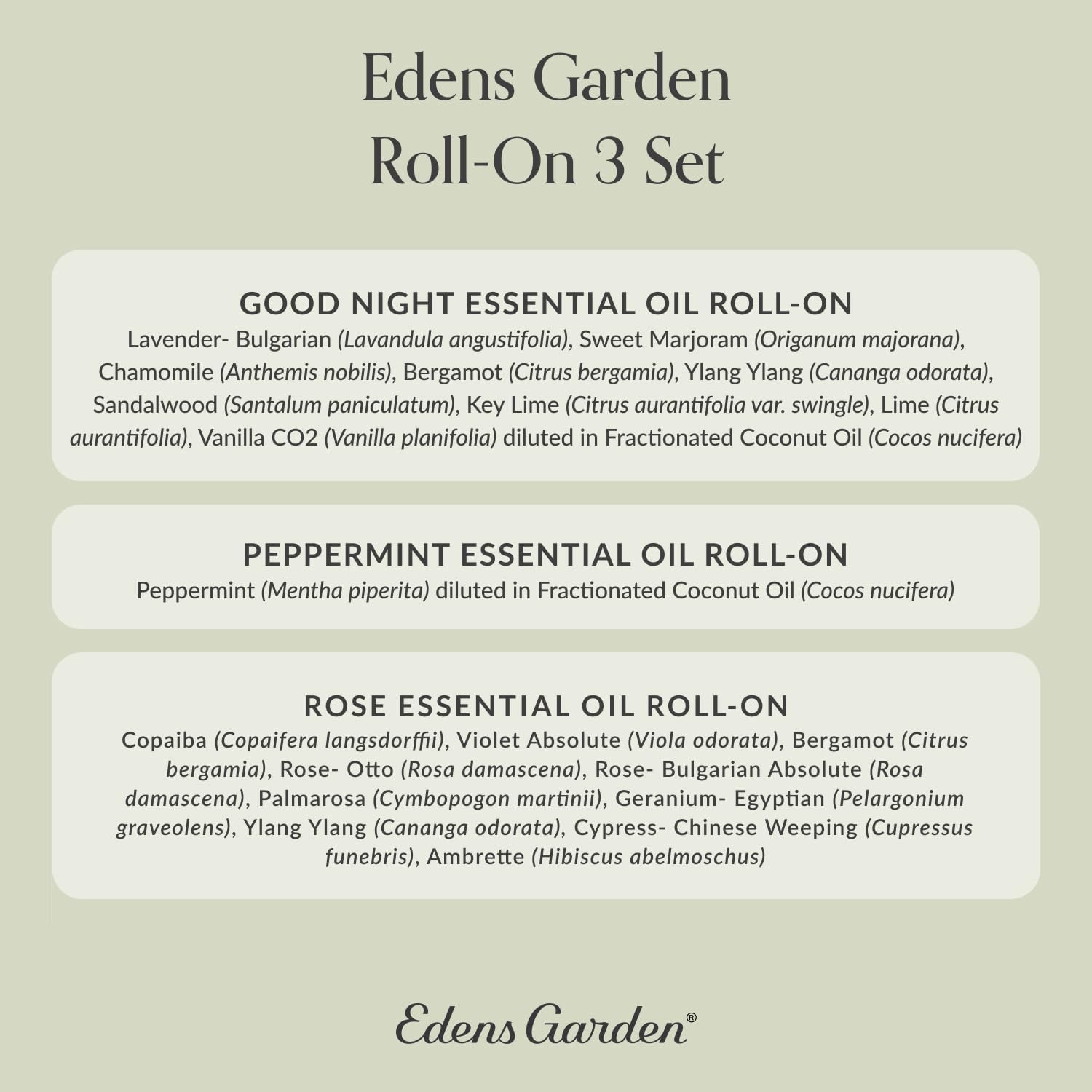 Edens Garden Essential Oil Roll-On 3 Set, 100% Pure Therapeutic Grade & Natural Aromatherapy Roller Blends For Relaxation, Sleep & Skin Care Oils - For Massage, Body & Self Care, 10 ml Roll-On/ 3 Pack - Image 9