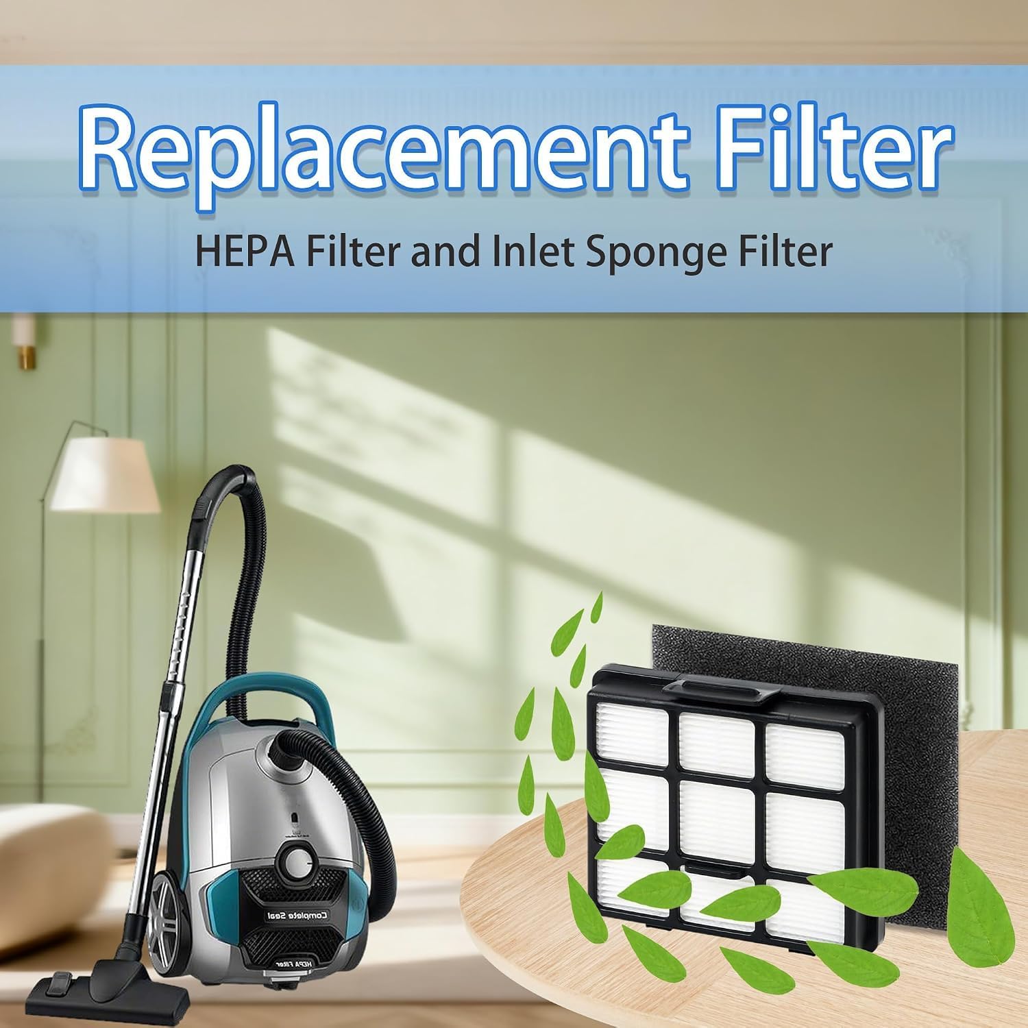 3 Set Replacement Filters for Eureka NEN170 bagged Canister Vacuum Parts