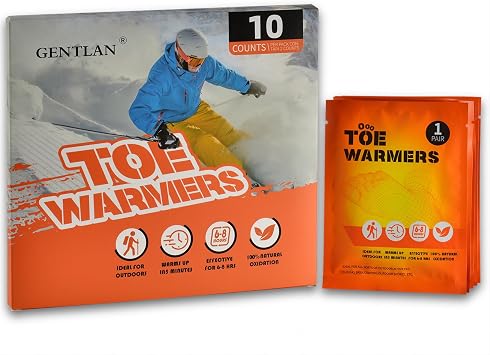 Hand Warmers, Air Activated Hand Warmer Disposable,Natural Odorless Hand Warmer Long Lasting Heat, 10 Counts Individual Natural Odorless Handwarmers Pack, Multipurpose Body Warmers