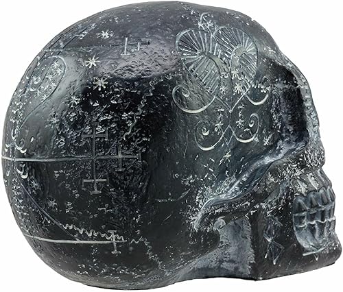 Miniatura 5 de Ebros Gift Gótico Erzulie Freda Veve Haitiano Antiguo Vudú Hechizos de Amor Romance Talismán Tatuaje Cráneo Estatua Gótica Cráneo Lwas Voudou Loa