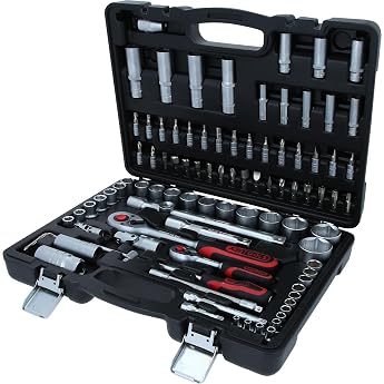 KS Tools 911.0694 Superlock Socket Set 94 Pieces 1/4-Inch+1/2-Inch