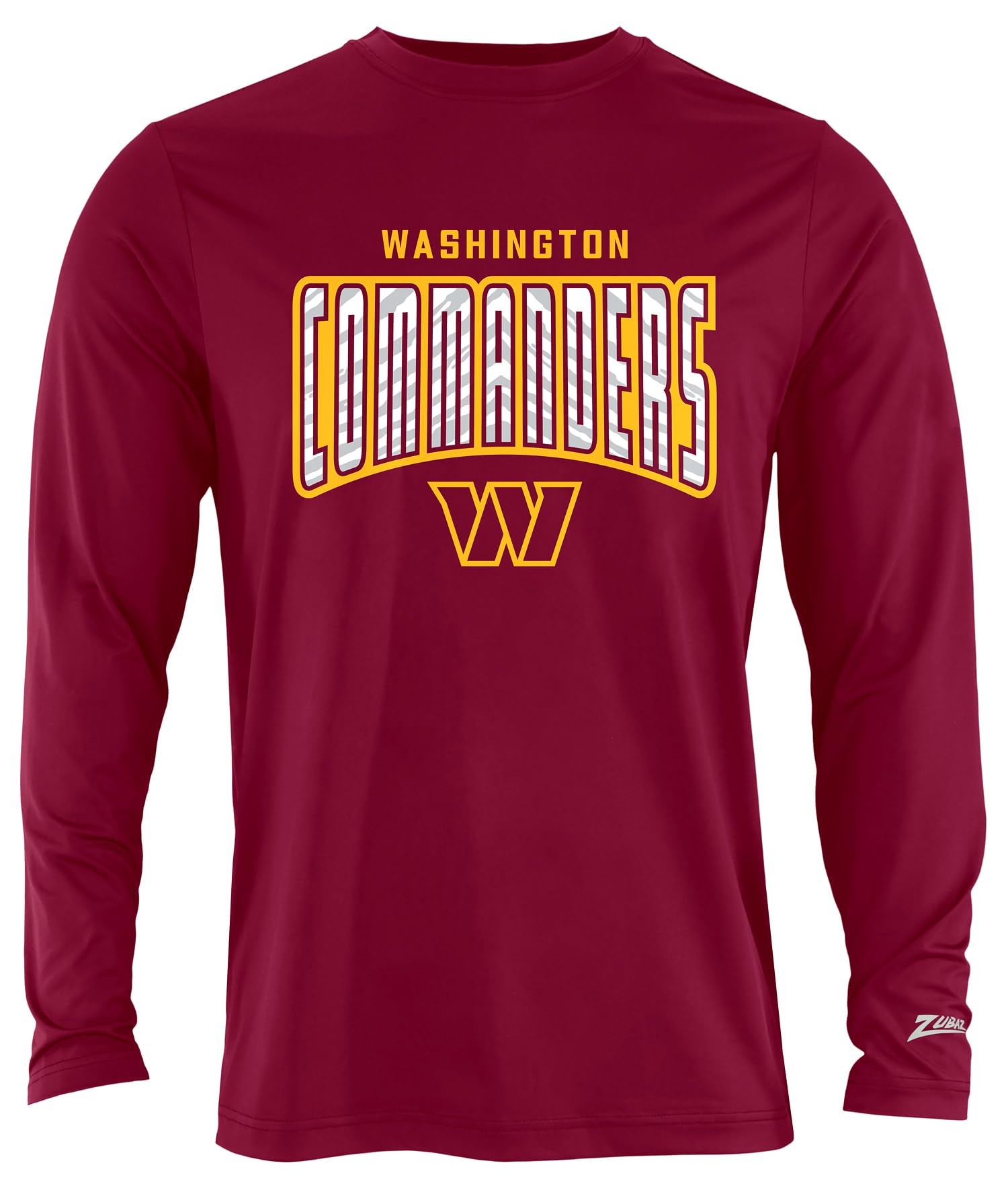 Zubaz NFL Men's Long Sleeve Team Graphic T-Shirt, Official Fan Apparel (Small - 5XL)