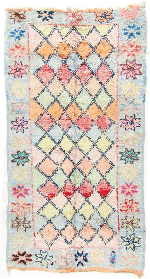 Moroccan Berber rug Boucherouite 320 x 165 cm
