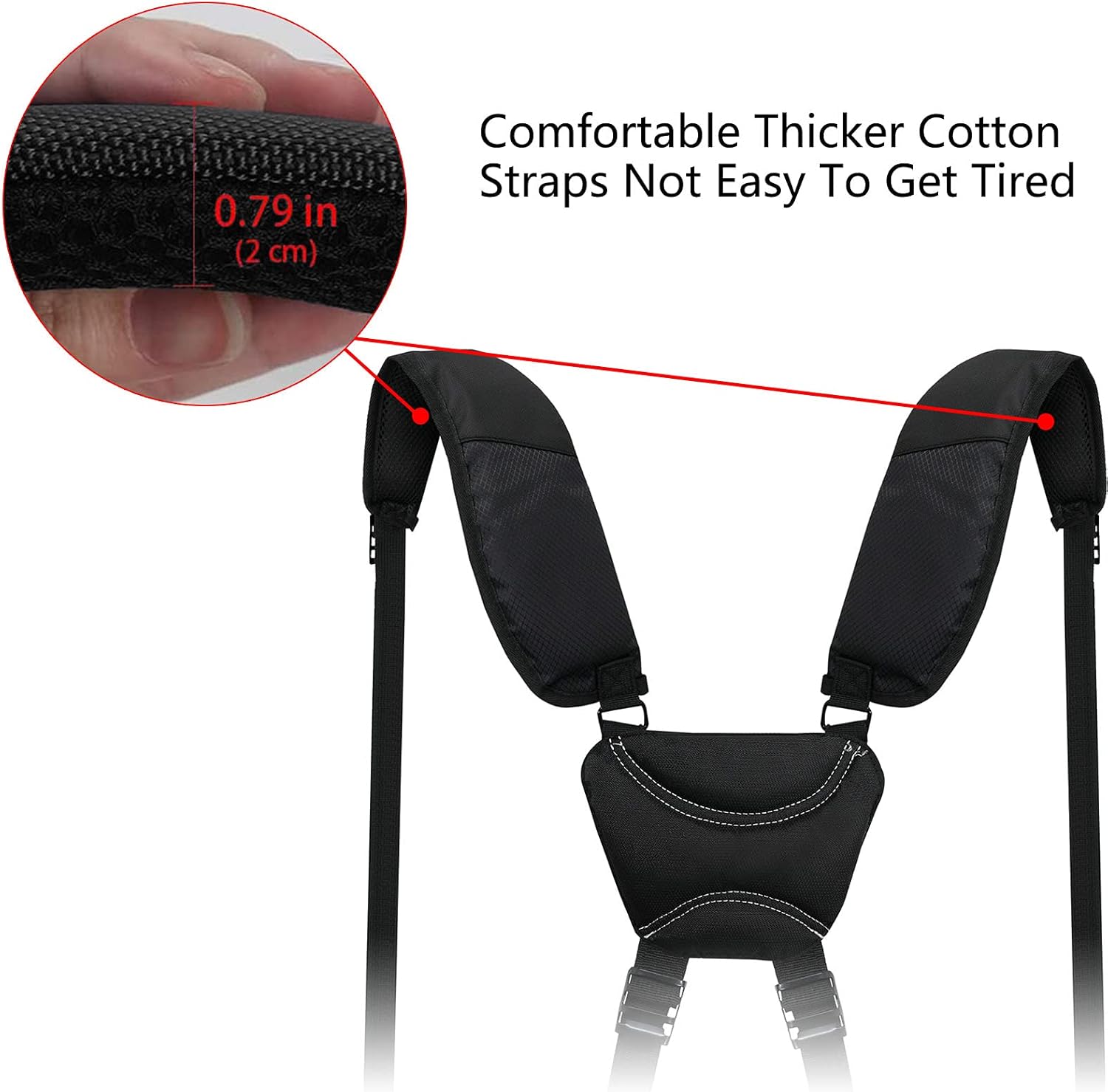 FINGER TEN Golf Bag Straps Double Shoulder Replacement Universal