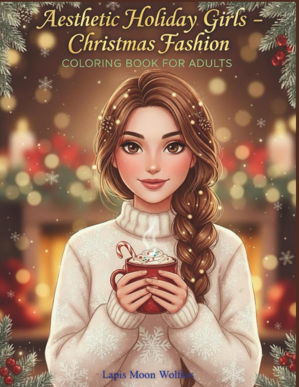 Aesthetic Christmas Girls – Holiday Fashion Coloring: Elegant Winter Outfits, Cozy Holiday Scenes & Festive Beauty Illustrations to Color and Relax