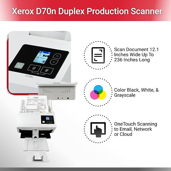 Xerox D70n Duplex Production Scanner with Document Feeder