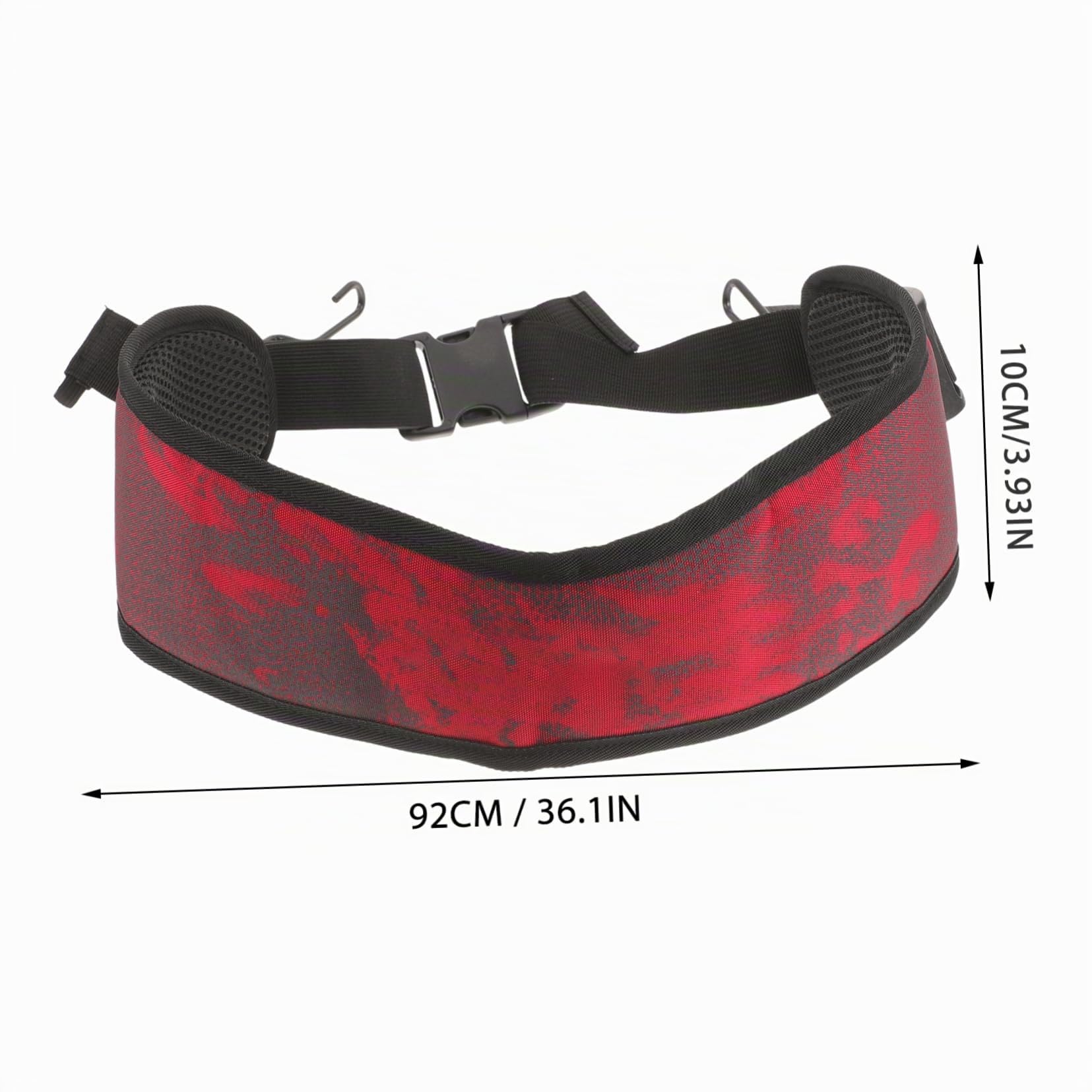 Sangle pour Djembé Réglable, Ceinture de Percussion Crochet Métal | Nylon et Mesh Respirant, Adaptée aux Performances et Défilés, pour Personnes de Plus de 14 Ans