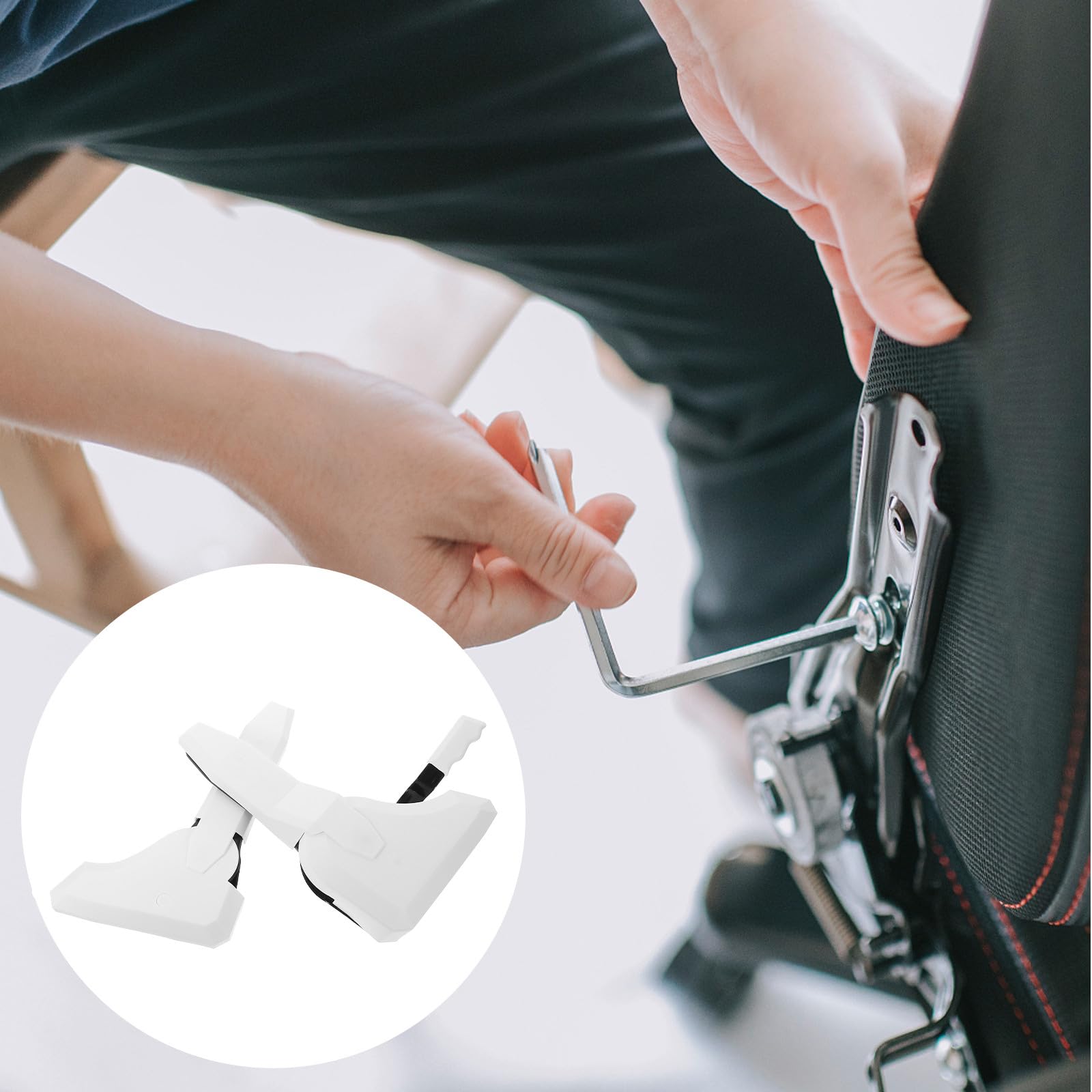 Ajustador de Ángulo Metálico para Silla de Oficina Dispositivo Giratorio Ajustable de 180 Grados Accesorio para Sillas Giratorias Repuesto para Mecanismo de Asiento Uso en