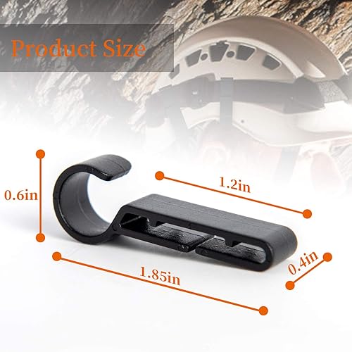 Miniatura 7 de Clips de faro gancho Hard Hat Light Clips,accesorio de faro de casco duro (12)