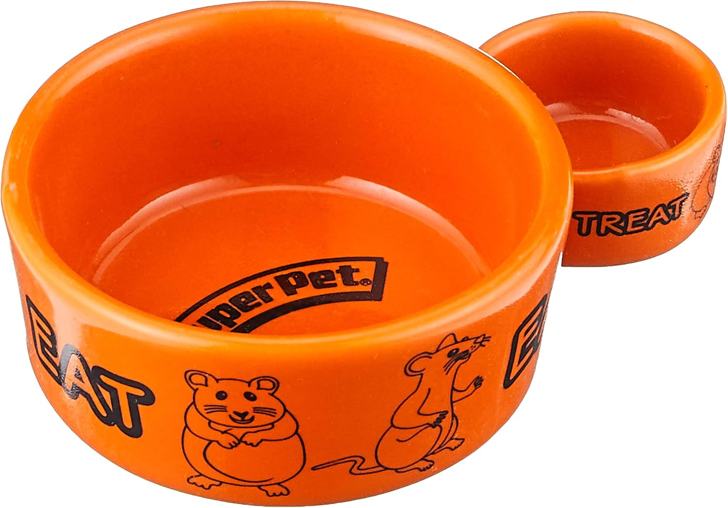 Kaytee Eat-N-Treat Ceramic Double Dish, Small