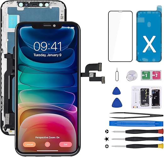 for iPhone X Screen Replacement Kit, MrR.OMW Touch Screen Repair LCD
