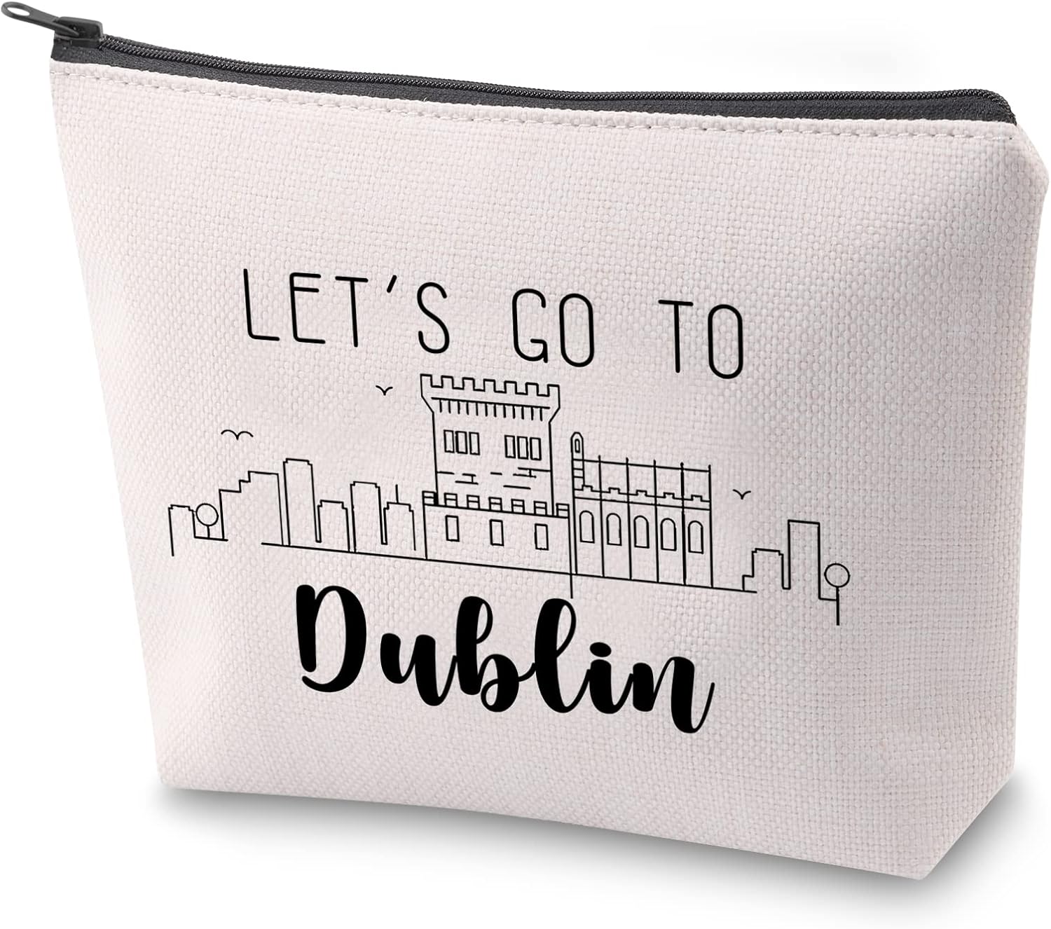 ZJXHPO Dublin Skyline Cosmetic Bag Dublin Ireland Trip