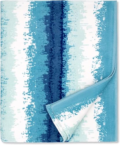 cabanana Toallas de playa esponjosas de gran tamaño, toalla de piscina a rayas costeras de felpa de 35 x 70 pulgadas, toalla grande de algodón para