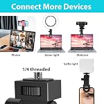Selfie Light Clip Attachment Uniquement, Remplacement de l'ampli de lumière de bague, Zoom Light Crip sur la partie pour téléphone iPhone Ordinateur portable Tripod
