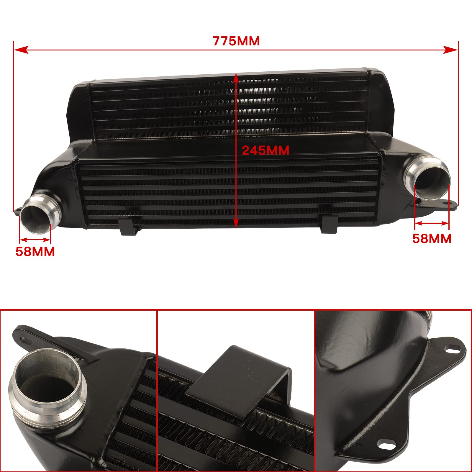 Intercooler Reemplazo para E60 E61 E63 E64 520d 525d 535d 635d 2006-2009