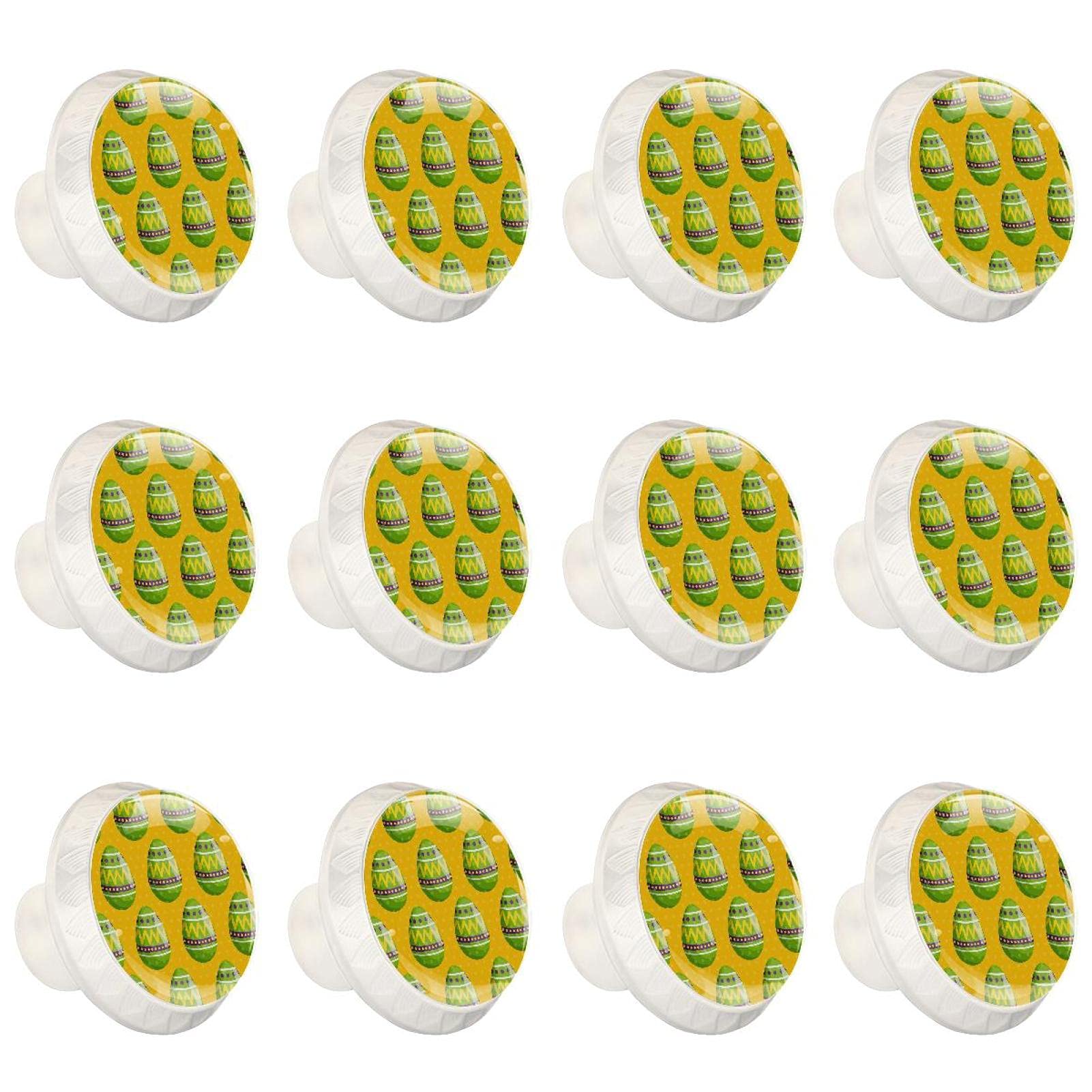 Boutons décoratifs ronds avec chiffres imprimés pour tiroir et meuble de cuisine x12
