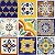 Tierra y Fuego Tile SET - Nine (9) 4¼ x 4¼ In. Ceramic Mexican Tiles - Talavera