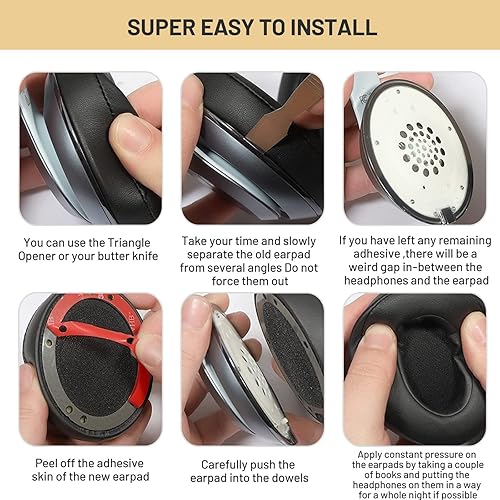 Miniatura 5 de Studio 3 - Almohadillas de repuesto para auriculares Beats Studio 2 y Studio 3 con cable e inalámbricos, almohadillas de espuma viscoelástica con