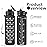 Hyeta 32 oz Water Bottles with Times to Drink and Straw, Motivational Water Bottle with Time Marker, Leakproof, Drinking Sports Water Bottle for Fitness, Gym and Outdoor