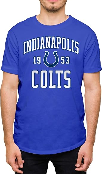 Hybrid Sports - NFL Established - Officially Licensed Adult Short Sleeve Fan Tee for Men and Women - Team Colors