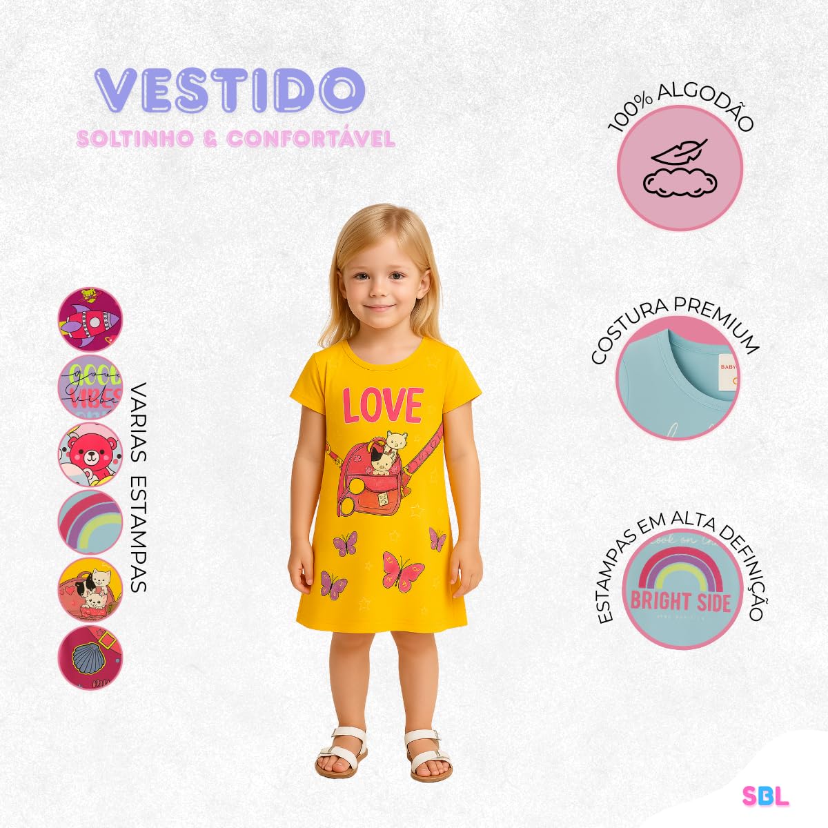Kit 3 Vestidos Infantil Menina Verão Crianças Manga Curta Dia A Dia Para Sair em promoção! Veja a oferta e mais achadinhos de Meninas 3 Hoje é o melhor dia para comprar Kit 3 Vestidos Infantil Menina Verão Crianças Manga Curta Dia A Dia Para Sair com aquele preço maroto! Promoção! Aproveite a oferta! 3