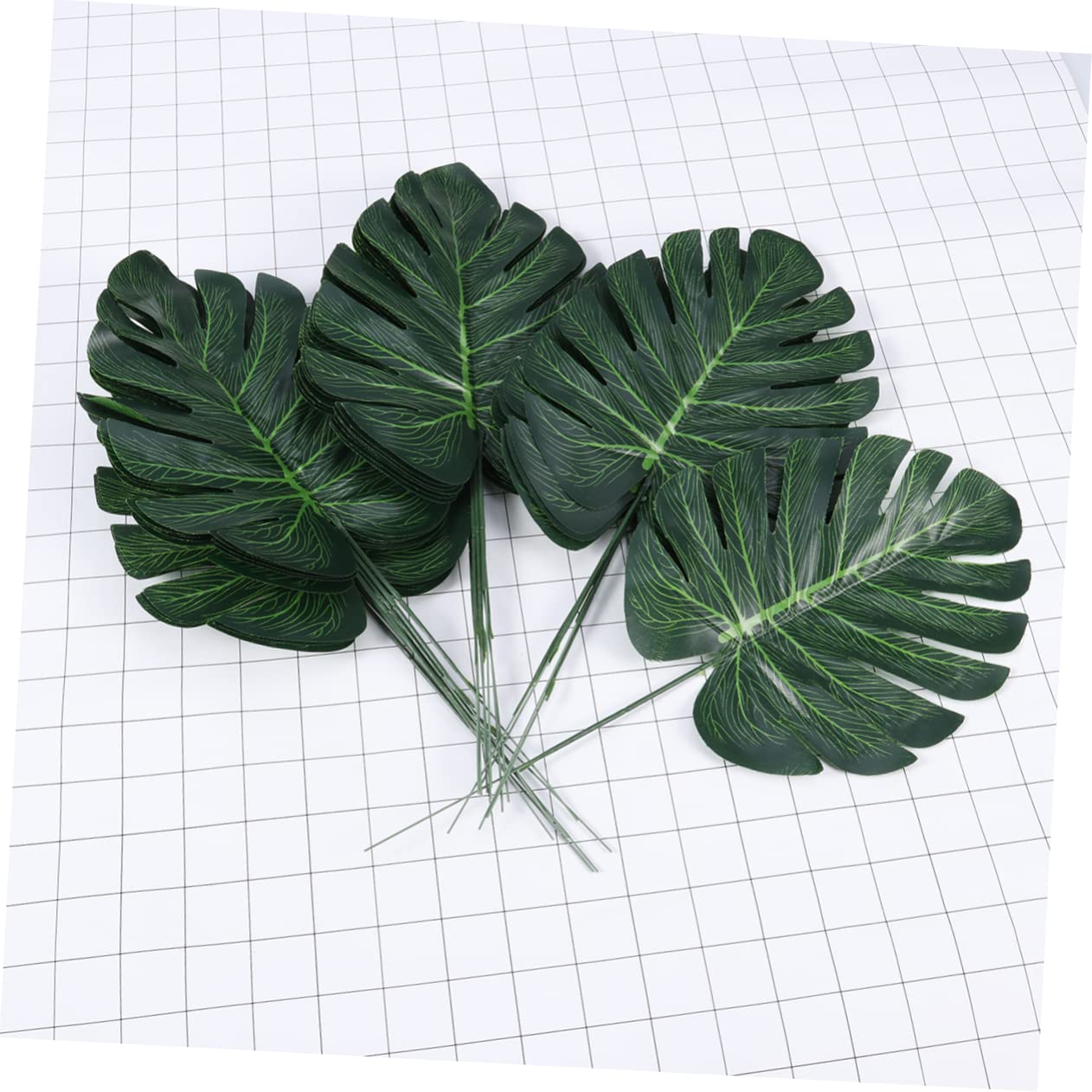 PRETYZOOM 2 Set Di Foglie Finte Foglie Artificiali Mini Foglie Di Monstera Per La Decorazione Di Casa Ufficio Bar 30 Pezzi * 2