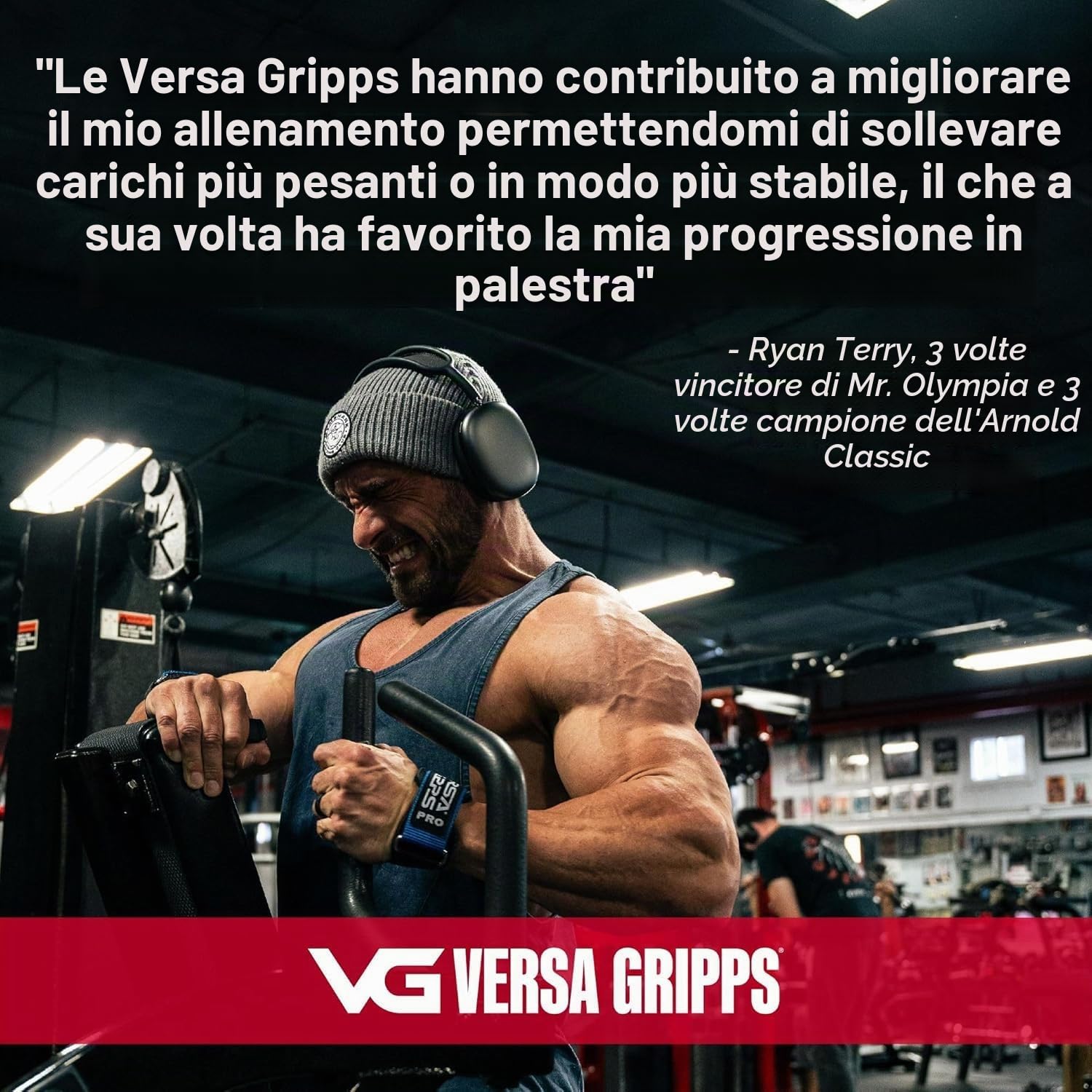 Versa Gripps Xtreme, Made in USA, cinturini da polso per sollevamento pesi alternativa, il miglior accessorio per l'allenamento