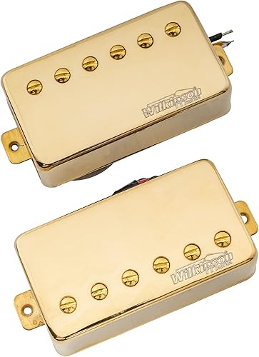 Miniatura 9 de Wilkinson Vintage Tone Alnico 5 Humbucker - Pastilla de cuello para guitarra eléctrica estilo Les Paul, cromo Cuello cromado