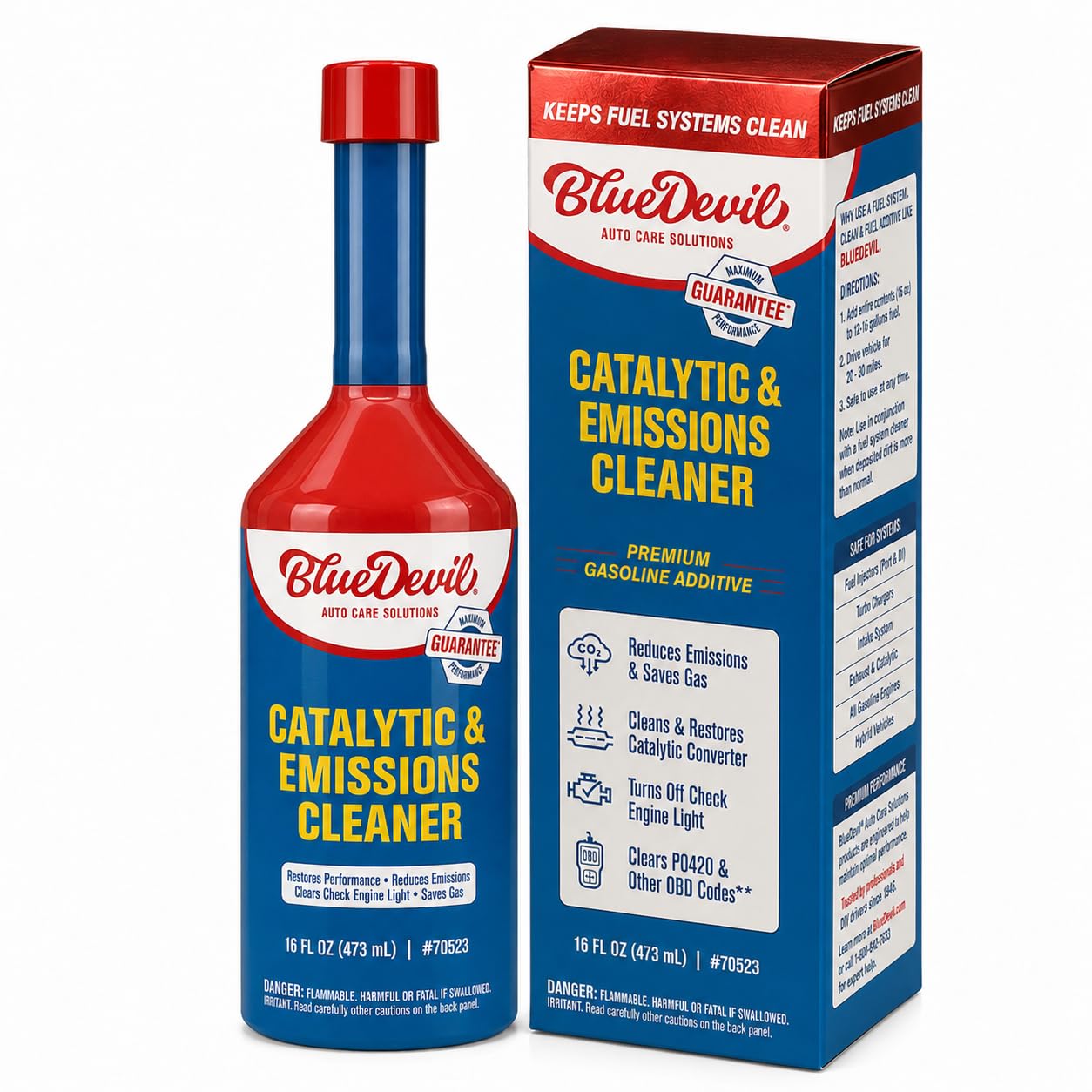 BlueDevil Catalytic & Emission System Cleaner | 16 oz. | 1 Pack