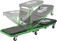 Vista 2 de Pro-LifT C-2036DG - Camilla para mecánicos negra/verde, 300 libras