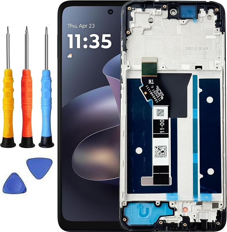 for Motorola G 5G 2025 Screen Replacement with Frame | for Moto G 5G 2025 Screen Replacement kit XT2513V XT2513-1 2513-2 LCD Display Touch Screen Digitizer Assembly With Tools