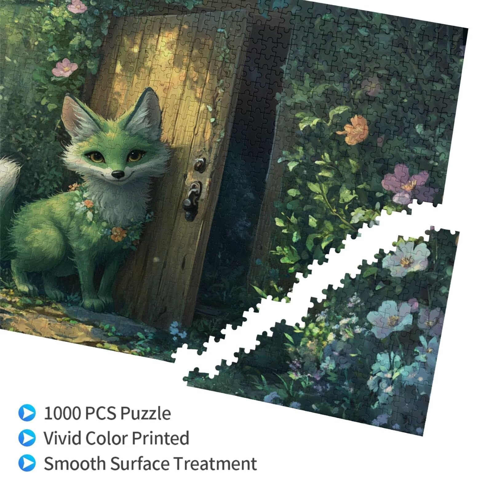 Puzzle anime, 1500 elementów, zwierzęta, puzzle dla dorosłych, z pudełkiem na prezent, "zrób to sam", duże drewniane puzzle dla dorosłych, gra zręcznościowa dla całej rodziny, prezenty dla kobiet