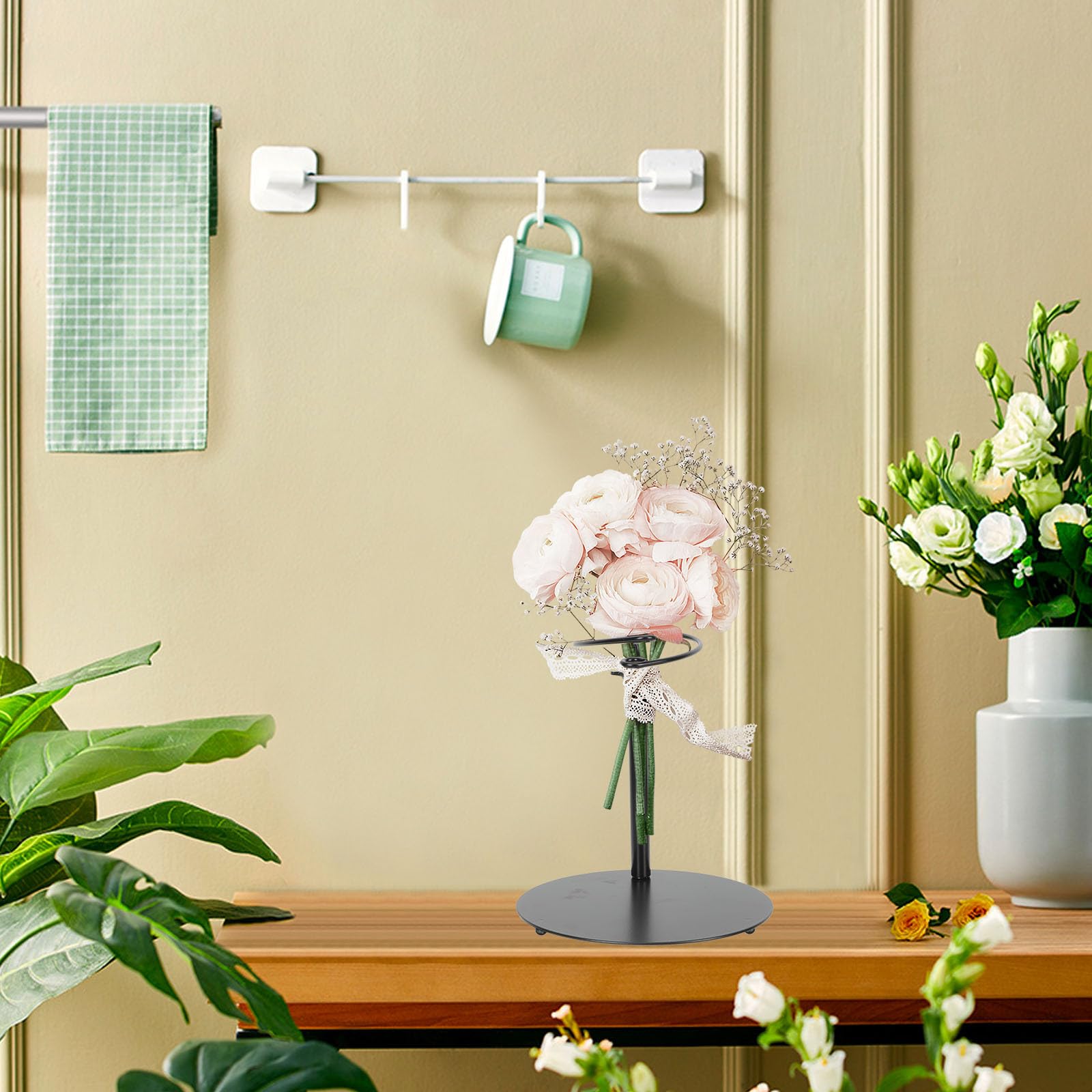 Supporto Stabilizzatore per Bouquet Regolabile, Base Stabile in Ferro